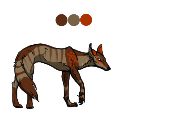 Assassin Wolf Orange Tribal