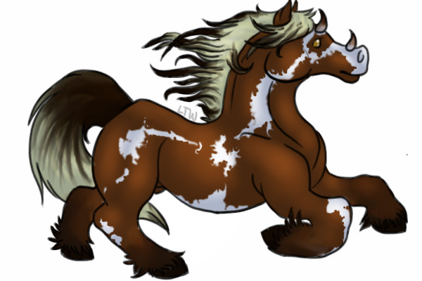 Transparent Version for white . horse