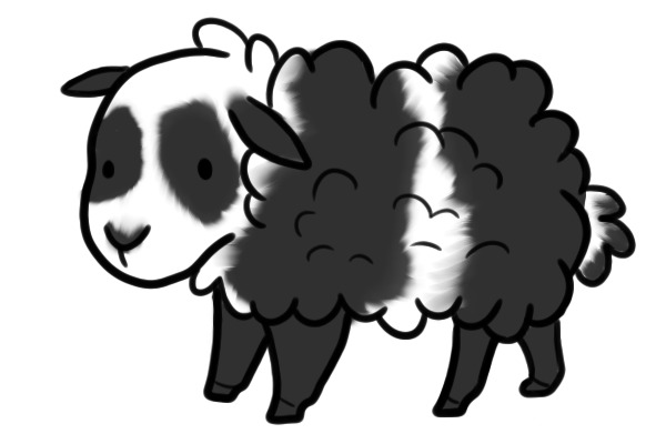My fursona as a sheep