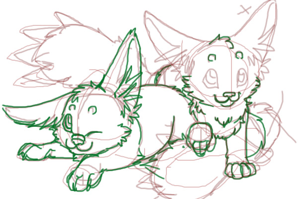 Baby Pawlets Lineart WIP