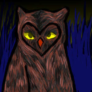 animal drawing practice (owl)