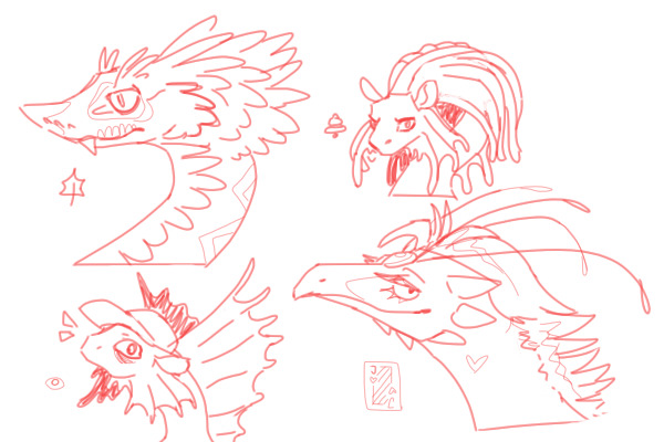 flight rising dragon doodles