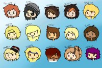 Icons of all of my ocs part 1