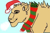 A Christmas Lion :3
