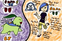Pokemon RP Ref Sheet: Sara and CJ