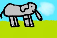 Muahaha! My 2-Year-Old Drawing Looking Elephant!
