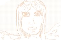 Winged Girl Sketch